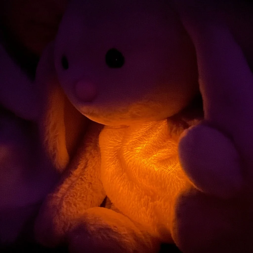 Plush Bunny Stuffed Animal Breathing Light Feature - Image 4